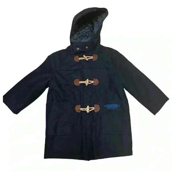 BENETTON Girls Hooded Duffle Coat  It can be used by a boy or is UNISEX Sz S - Picture 1 of 14